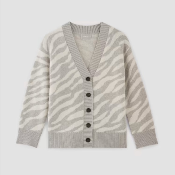 Everlane The Alpaca Tiger Jacquard Cardigan-S-NWT - Picture 6 of 9
